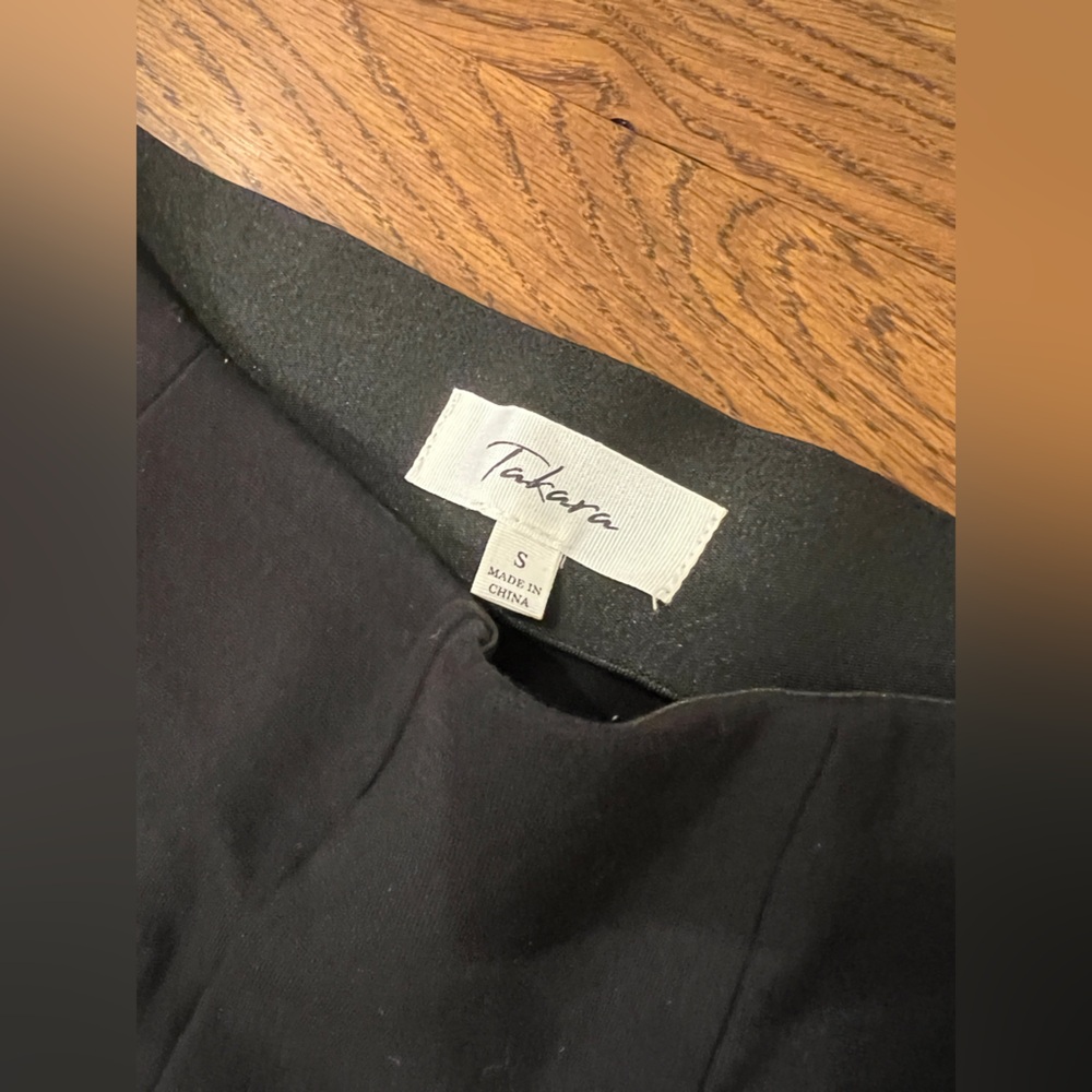 Black stretchy flare dress pants